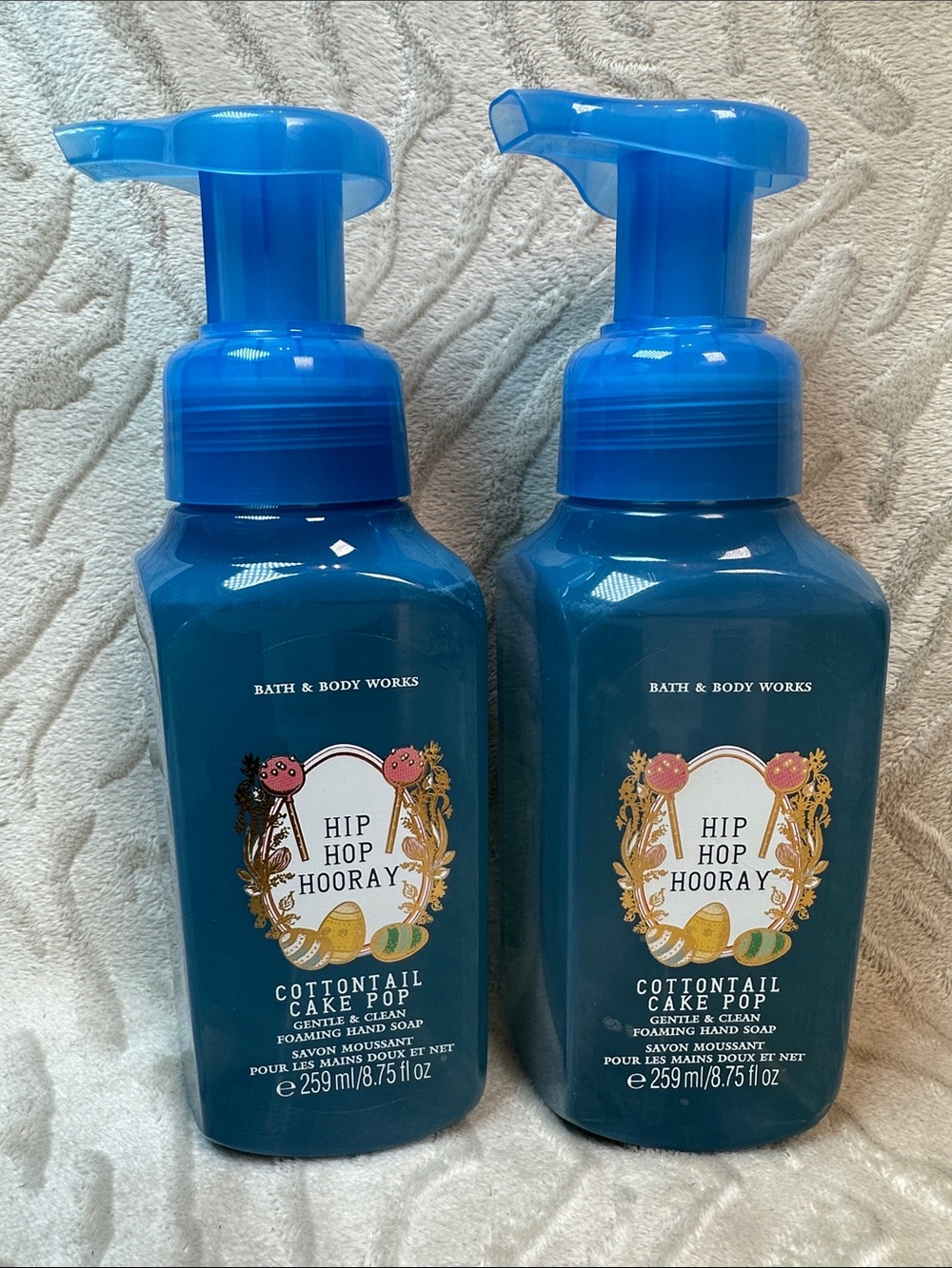 Bath & Body Works 2 Hip Hop Hooray Cottontail Cake Pop Foaming Hand Soaps